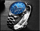 Fashion Sport Quartz Moon phase Business Waterproof