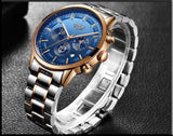 Fashion Sport Quartz Moon phase Business Waterproof