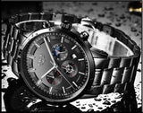 Fashion Sport Quartz Moon phase Business Waterproof