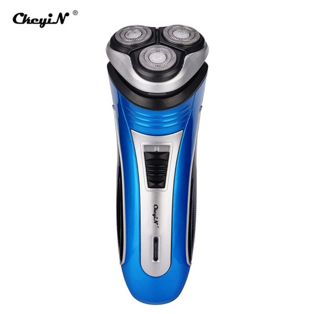 Rechargeable Electric Shaver 3D Triple Floating Blade Heads Shaving Razors